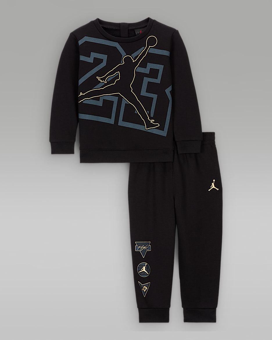 Jordan See Me Shine Baby 12 24M 2 Piece Crew Set. Nike